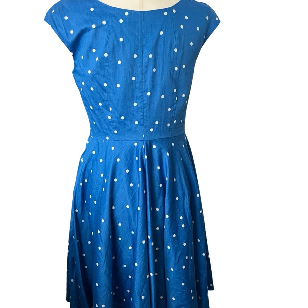 Boden Blue Polka Dot Dress